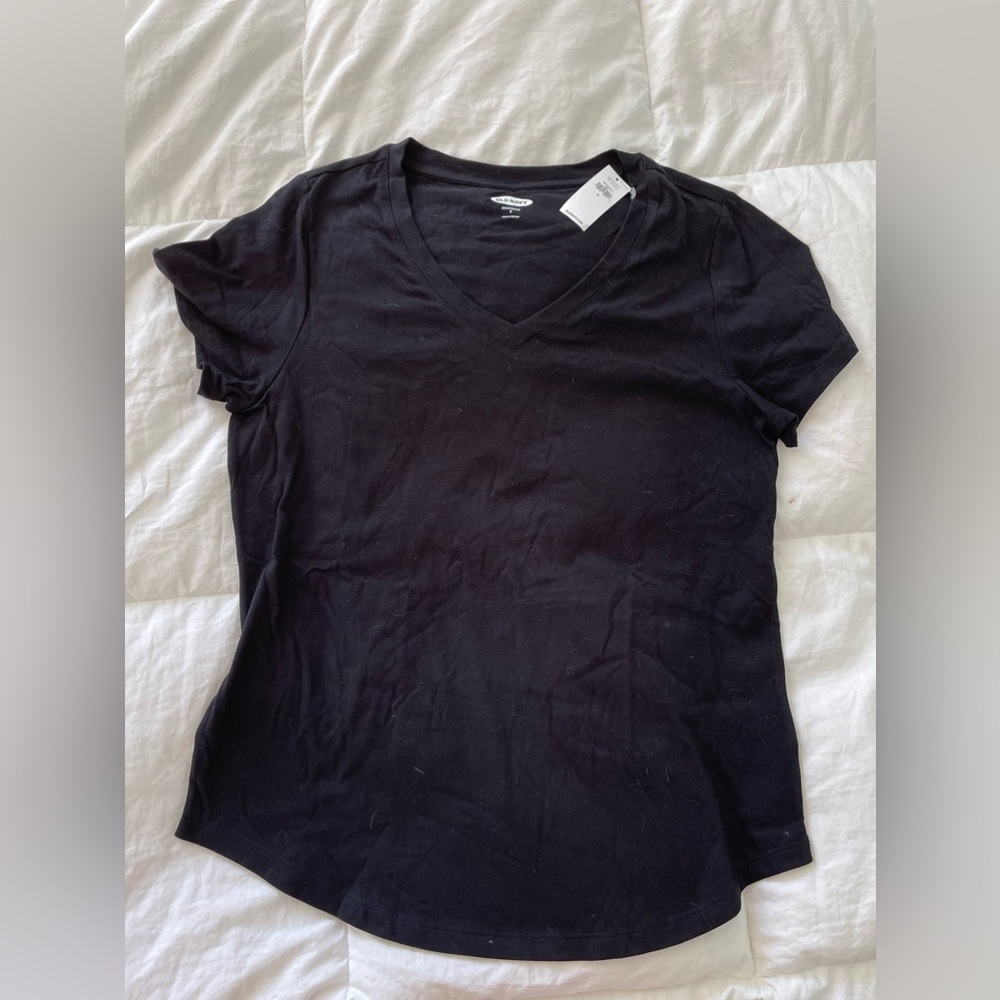 Old Navy “Everywear” V-Neck Tee Size Small, Black